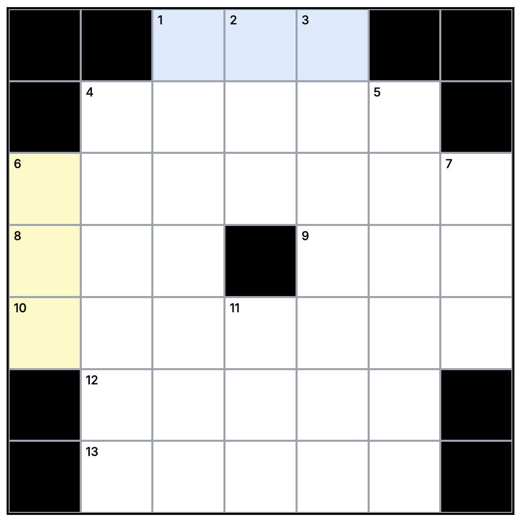 Mini Crossword for Saturday, December 7, 2024